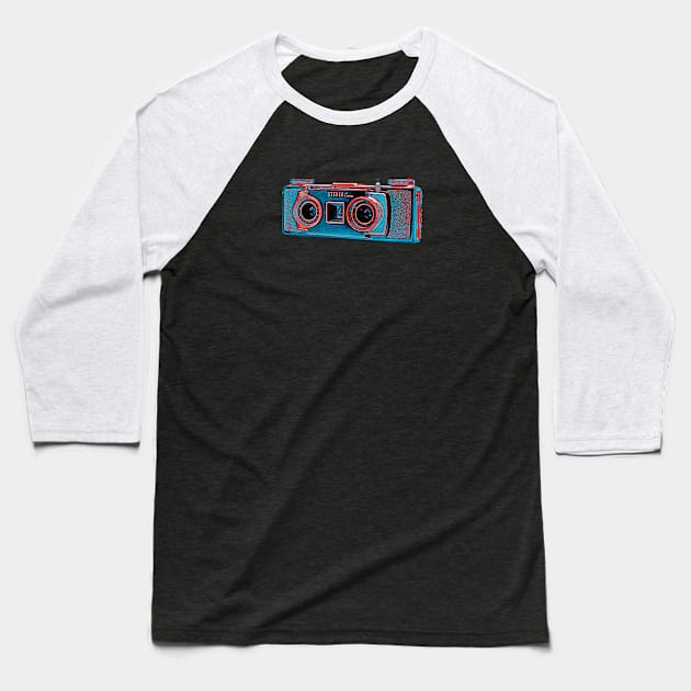 Vintage Camera #12 Baseball T-Shirt by UNALONEAPPAREL